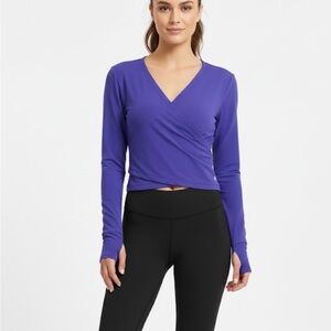 Apana Vivid Blue Long Sleeve Top size M